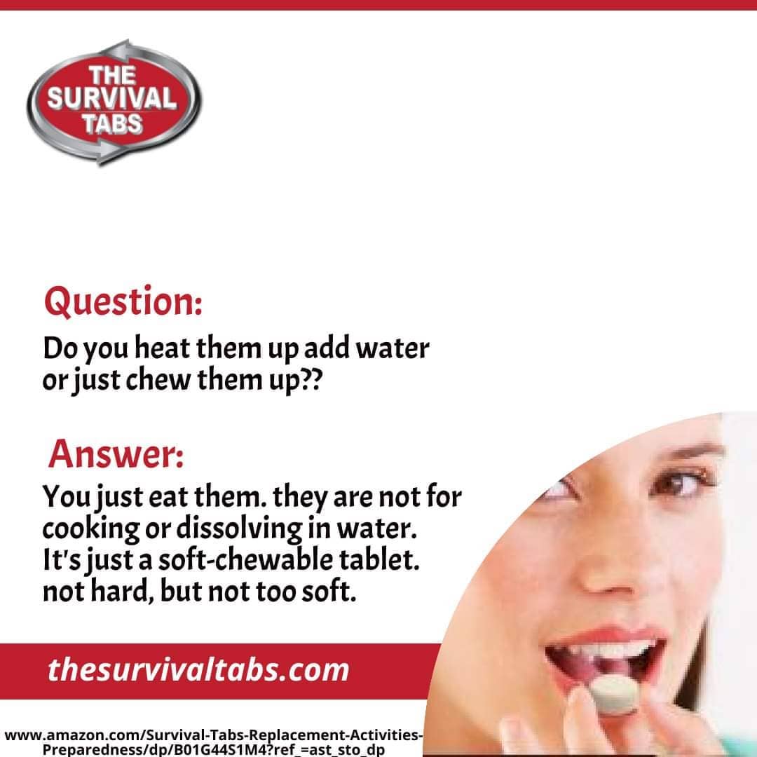 How Survival Tabs cater to different dietary needs and address the other questions