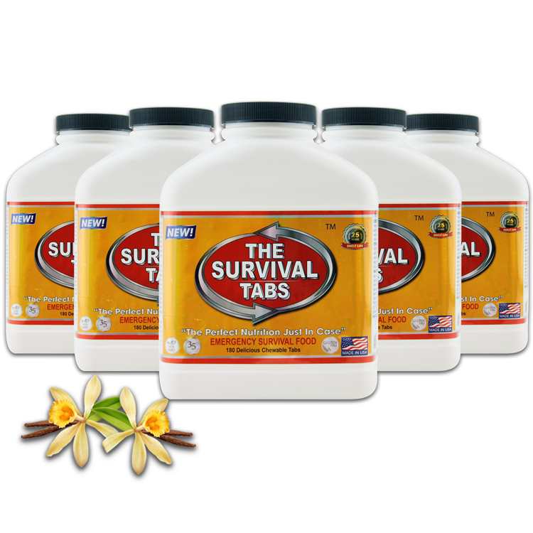 Survival Tabs Long Term Food Storage 25 Years Shelf Life Gluten