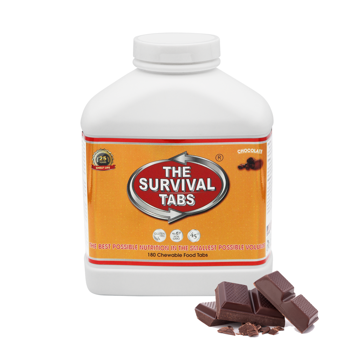 Long Shelf Life Food Chocolate Flavor, GlutenFree, NonGMO 15 Days