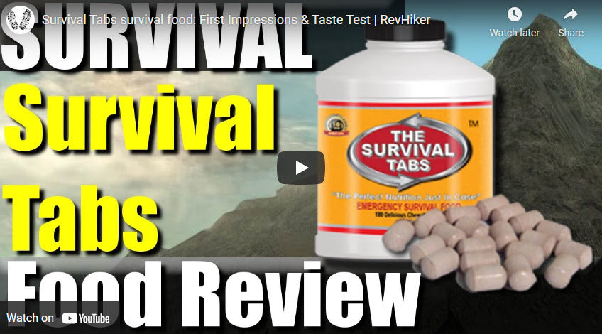 Survival Tabs survival food: First Impressions & Taste Test | RevHiker