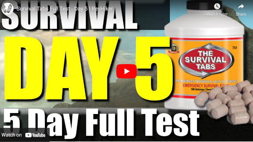 Survival Tabs Full Test - Day 5 | RevHiker