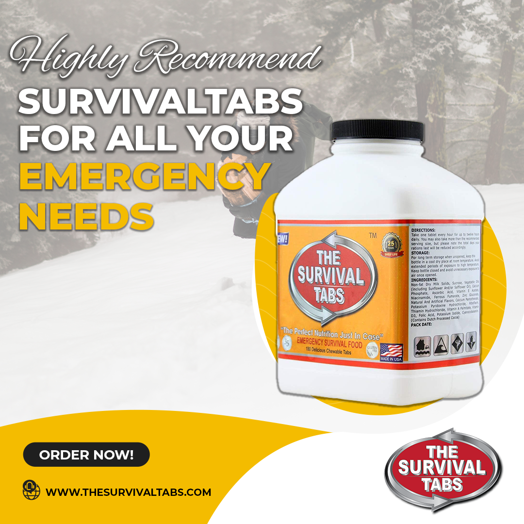 The Survival Tabs are suitable for long-term consumption and offer several advantages over traditional MREs (Meals Ready-to-Eat) in terms of convenience