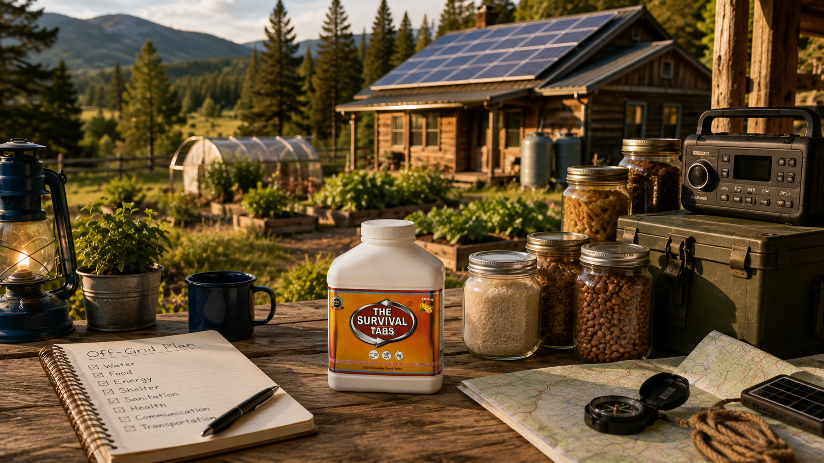 Preparedness image for Complete Guide to Off-Grid Living and Self-Sufficiency
