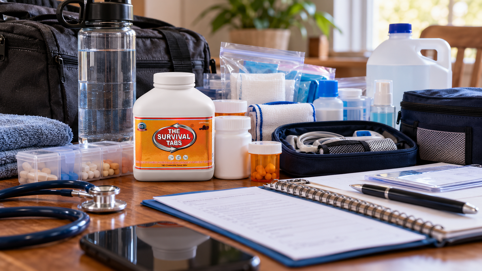 Calm preparedness scene illustrating dialysis emergency preparedness