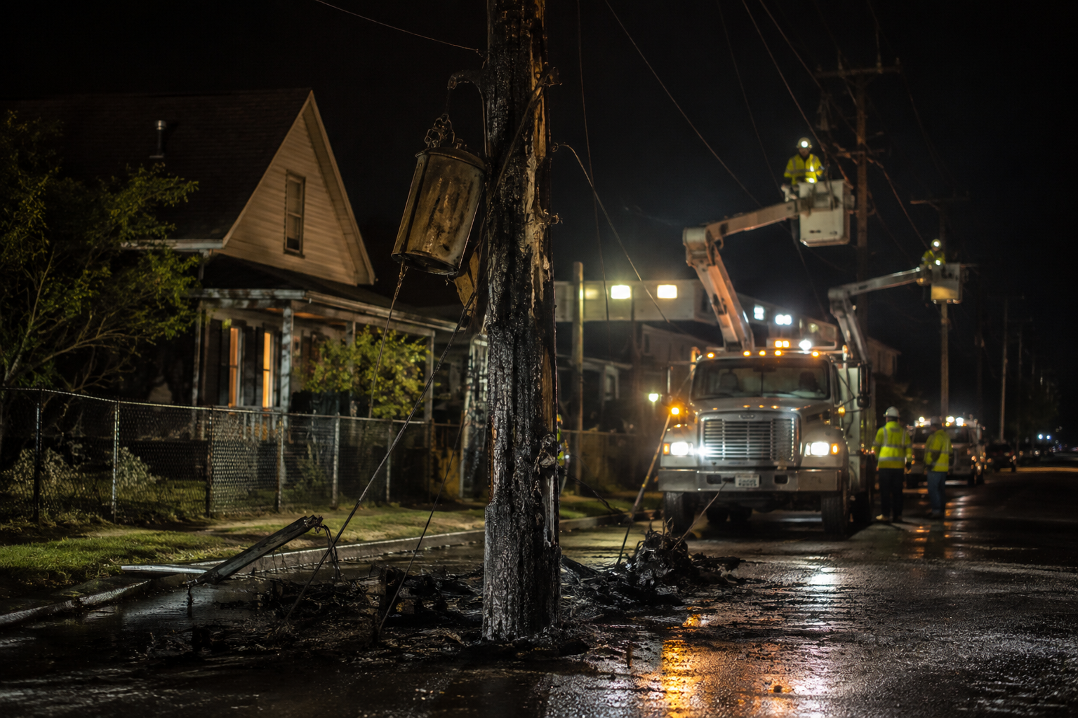 Editorial image for Multiple Homes Lose Power Again in East Chicago, Indiana, as Fire Breaks Out