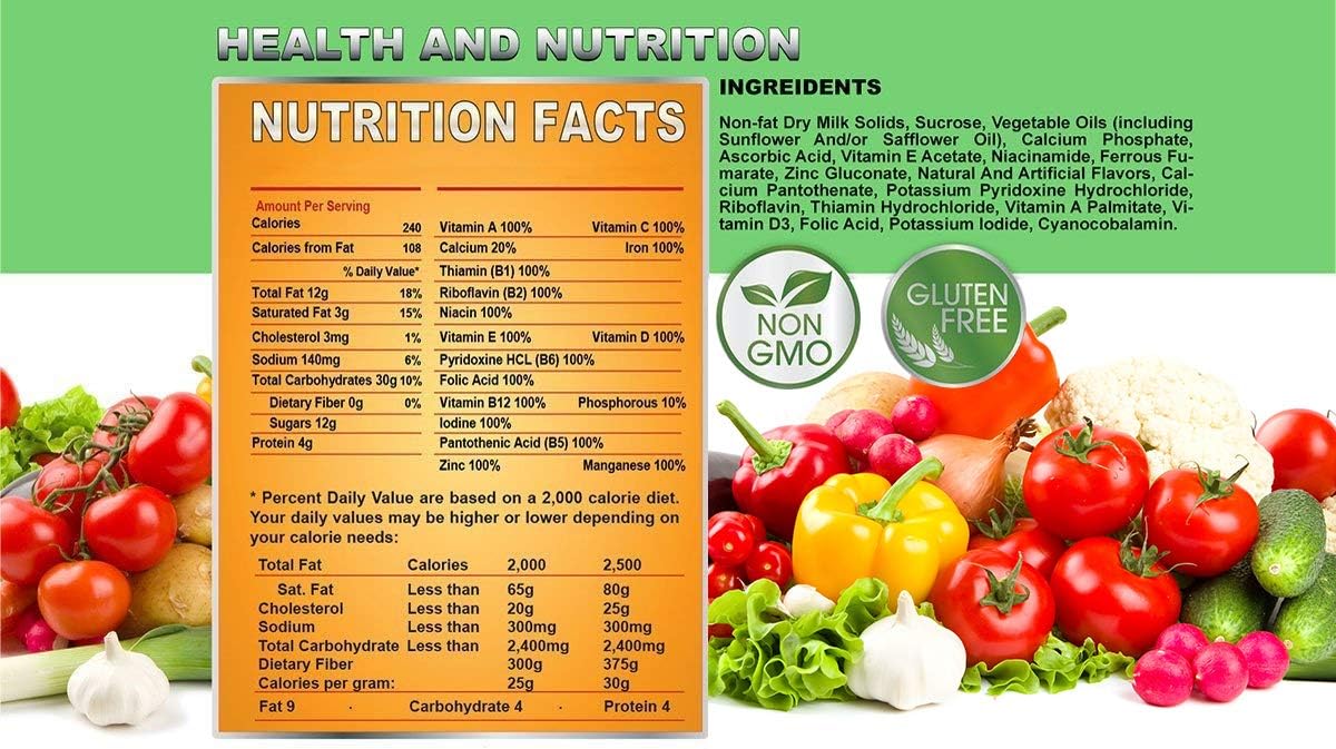 Food For Preparing SHTF 2-day Food Supply 24 Tabs Food Ration for Travel Camping Boating Biking Hunting Outdoor Gluten Free and Non-GMO 25 Years Shelf Life Long Term Food Storage - Vanilla Malt Flavor
