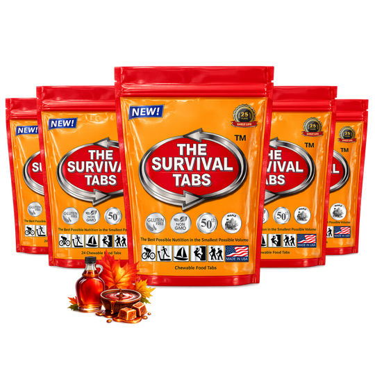 Family emergency shelf survival food tabs 120 tabs maple