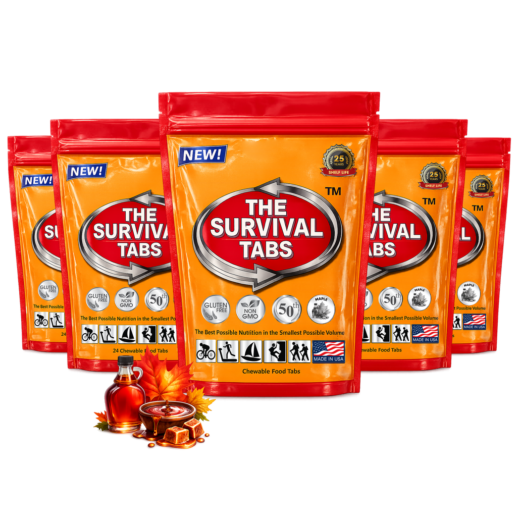 Family emergency shelf survival food tabs 120 tabs maple