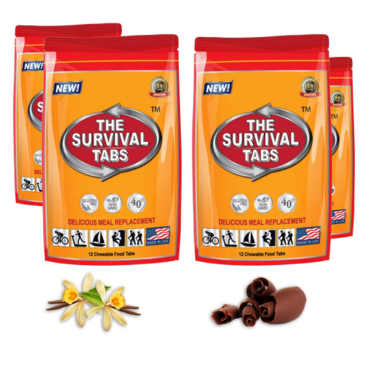 Emergency Food Survival Protein Substitute MRE Tabs - Vitality Sciences Survival tabs (4 Day Supply)