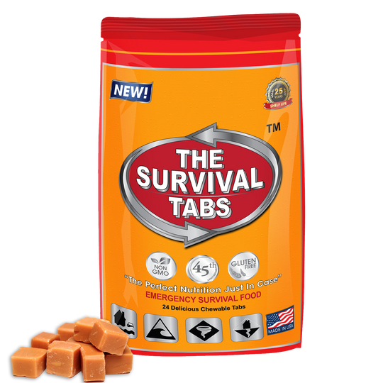 Survival Tabs 2-Days Survival Food Supply Survival food, emergency food , emergency meals ready to eat, Butterscotch-Gluten Free And Non-Gmo 