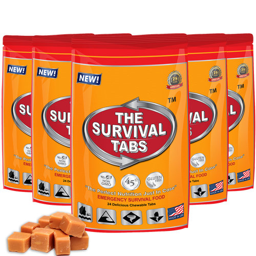 Survival Tabs - 10 Days Food Supply wise emergency food - Butterscotch Gluten Free and Non-GMO