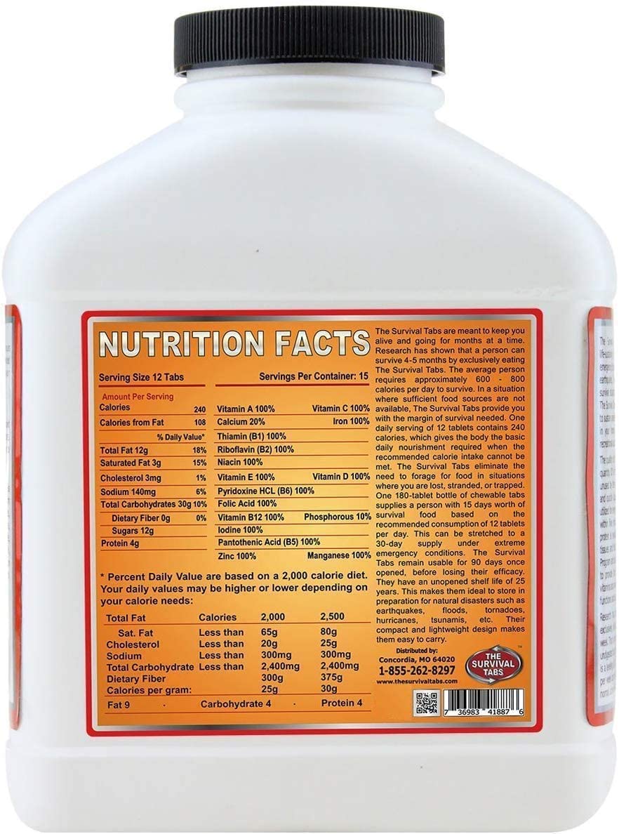 Emergency food survival butterscotch 45 days supply none GMO gluten-free