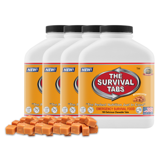 Survival Tabs 60-Day Food Supply - Butterscotch - Emergency Food Storage Gluten Free and Non-GMO