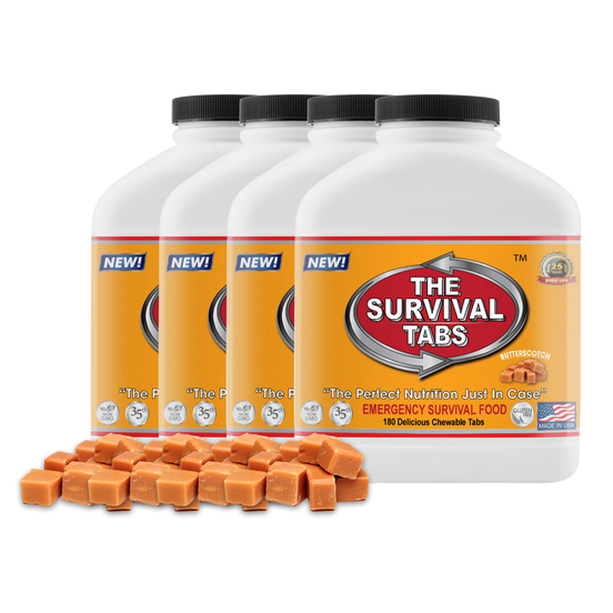 Survival Tabs 60-Day Food Supply - Butterscotch - Emergency Food Storage Gluten Free and Non-GMO